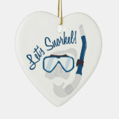 Gelassen uns schnorcheln! keramik ornament (Rechts)