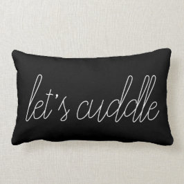 gelassen uns schwarzes Throwkissen streicheln Lendenkissen