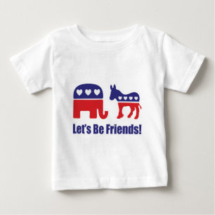 Gelassen uns seien Sie Freunde! Baby T-shirt