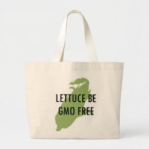 Gelassen uns seien Sie Kopfsalat ist Tasche GVO