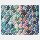 Gelassen uns seien Sie Meerjungfrauen Fleecedecke (Vorderseite (Horizontal))