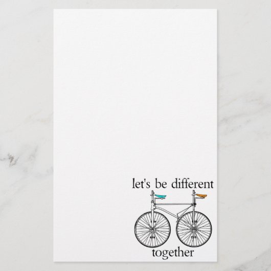 Gelassen uns seien Sie zusammen unterschiedlich Briefpapier (Vorderseite)