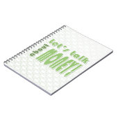 Gelassen uns sprechen Sie über Geld Notizblock (Linke Seite)