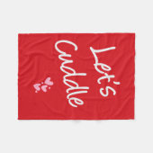 Gelassen uns streicheln fleecedecke (Vorderseite (Horizontal))