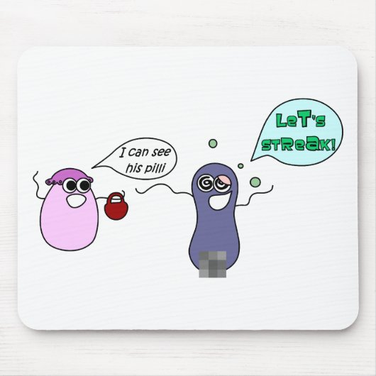 Gelassen uns streifen mousepad (Vorne)