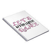 Gelassen uns Tanzen-Paare tanzen Notizblock (Rechte Seite)