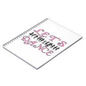 Gelassen uns Tanzen-Paare tanzen Notizblock (Linke Seite)