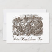 Gelassen uns trinken Sie etwas Tee (Märchenland Einladung (Vorderseite)