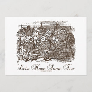 Gelassen uns trinken Sie etwas Tee (Märchenland Einladung