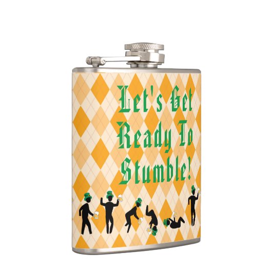 Gelassen uns werden Sie fertig zu stolpern! St Flachmann (Rechts)