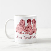 Gelassen uns zu Mittag essen Bündelfünfziger jahre Kaffeetasse (Links)