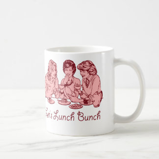 Gelassen uns zu Mittag essen Bündelfünfziger jahre Kaffeetasse