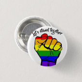 Gelassen uns, zusammen zu stehen kennzeichnen Sie Button (Vorne & Hinten)