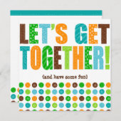 Gelassen uns zusammenkommen! einladung (Vorne/Hinten)