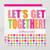 Gelassen uns zusammenkommen! einladung (Vorne/Hinten)