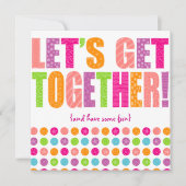 Gelassen uns zusammenkommen! einladung (Vorderseite)