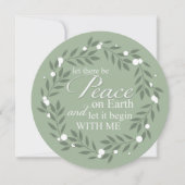 Gelassen Weltfrieden-Foto Feiertagskarte (Vorderseite)