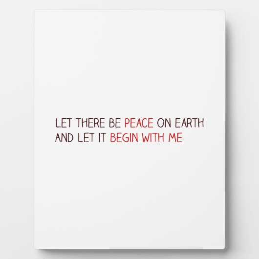 Gelassen Weltfrieden Fotoplatte (Vorderseite)