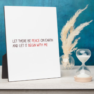 Gelassen Weltfrieden Fotoplatte