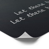 Gelassen Weltfrieden Poster (Ecke)