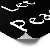 Gelassen Weltfrieden Poster (Ecke)