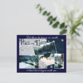 Gelassen Weltfrieden Postkarte (Stehend Vorderseite)