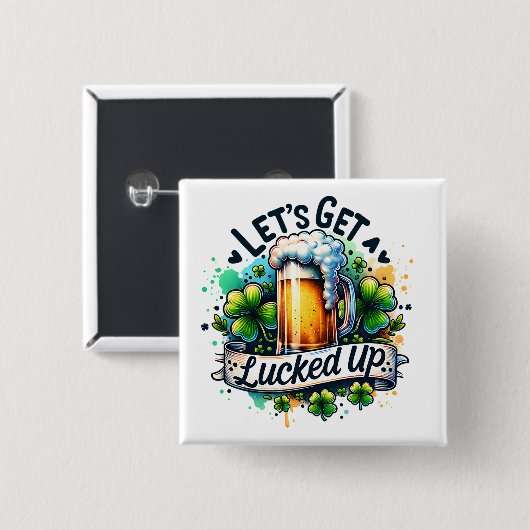 Gelassen werden gelockt button (Vorne & Hinten)