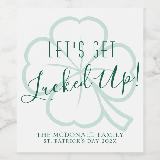 Gelassen werden gelockt | Pun-Spaß für Erwachsene Weinetikett (Einzelnes Label)