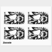 Gelassen Wissenschaft Rechteckiger Aufkleber (Blatt)