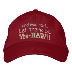 Gelassen: Yee HAW bestickte Cap Kappe