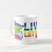 Gelassene LiveLiebe Mangans Kaffeetasse (Vorderseite Links)
