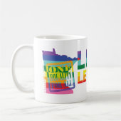 Gelassene LiveLiebe Mangans Kaffeetasse (Links)