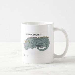 Gelassene Schlafendrache-Lügen-Tasse Kaffeetasse