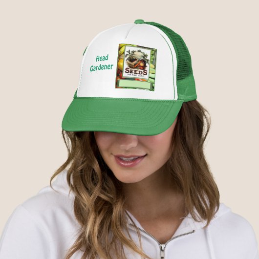 Gelassenes " s wachsen Gemüse Truckerkappe (Beispiel)