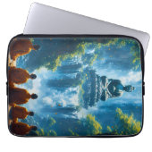 Gelassenheit der fünf Mönche Laptopschutzhülle (Vorderseite)