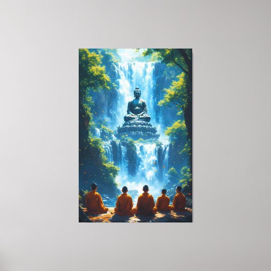 Gelassenheit der fünf Mönche Leinwanddruck (Vorderseite)