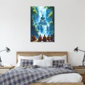 Gelassenheit der fünf Mönche Leinwanddruck (Insitu (Schlafzimmer))
