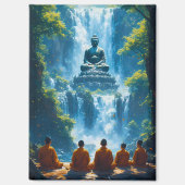 Gelassenheit der fünf Mönche Magnet (Vorderseite)