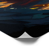 Gelassenheit der fünf Mönche Poster (Ecke)