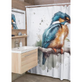 Gelassenheit des Kingfisher Duschvorhang