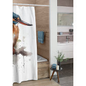 Gelassenheit des Kingfisher Duschvorhang