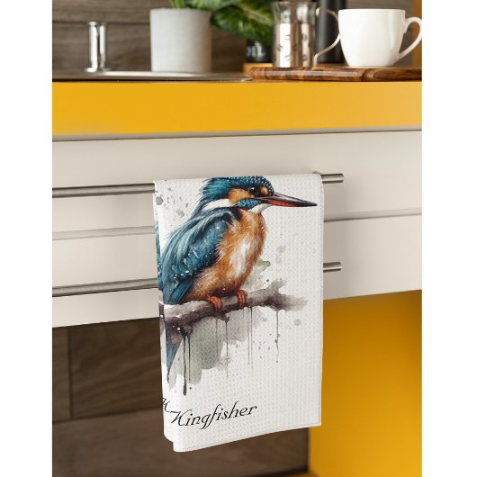 Gelassenheit des Kingfisher Geschirrtuch