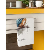 Gelassenheit des Kingfisher Geschirrtuch