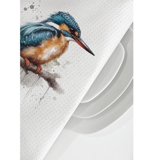 Gelassenheit des Kingfisher Geschirrtuch