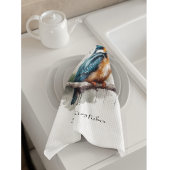 Gelassenheit des Kingfisher Geschirrtuch