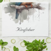 Gelassenheit des Kingfisher Geschirrtuch (Gefaltet)