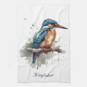 Gelassenheit des Kingfisher Geschirrtuch (Vertikal)