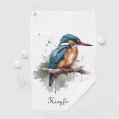 Gelassenheit des Kingfisher Golfhandtuch (Insitu)