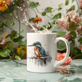 Gelassenheit des Kingfisher Kaffeetasse