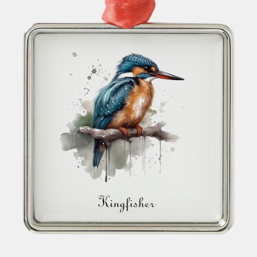 Gelassenheit des Kingfisher Ornament Aus Metall (Vorne)